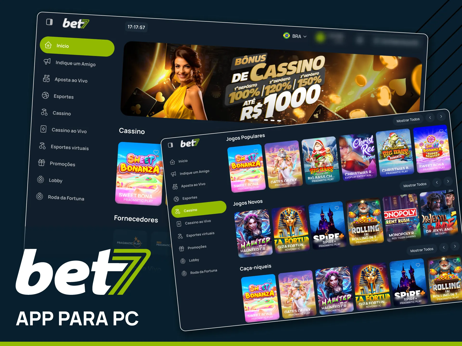 Instale o atalho da Bet7 no seu PC.
